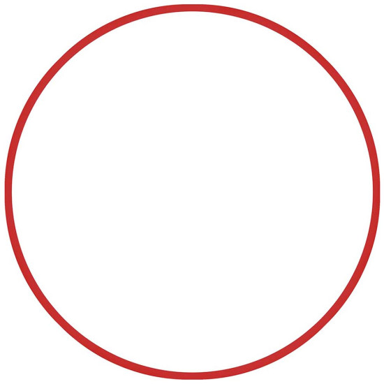 Χούλα-Χουπ 60cm - Φ 18mm - 155gr, Κόκκινο Χούλα-Χουπ 60cm - Φ 18mm - 155gr, Κόκκινο